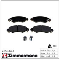 Zimmermann BremsbelÄGe Bremsbelagsatz Vorne Suzuki Ignis 2 Wagon Opel Agila A