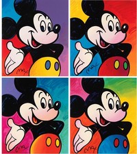 Peter Max Signed Mickey Mouse Limited Edition Four Piece Suite