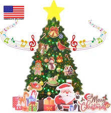 Pop up Christmas Cards with Lights and Music, 11 Inch Christmas Tree Design, 3D 