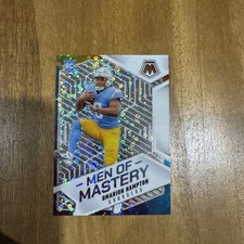 OMARION HAMPTON 2025 MOSAIC MEN OF MASTERY ROOKIE SILVER NO HUDDLE RC Q4547