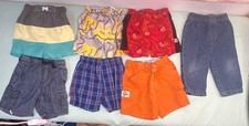 Lot Of 7 Baby Boys Clothes, Size 12 Months 2 Pair Of Shorts 12-18 Months