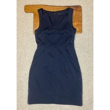 Theory Little Black Dress-Sheath w Pintuck Details-Virgin Wool Blend-Size 6