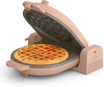 Bella Flip-N-Store Waffle Maker with Evergood  Ceramic Nonstick Coating, Fits-An