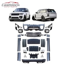 Fit 13~17 Land Rover L405 SVO Body Kit Front Rear Bumper Body Kit W/Grille