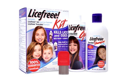 Licefreee! Kit Lice & Eggs Remover Root Applicator Nit Comb Gel & Shampoo