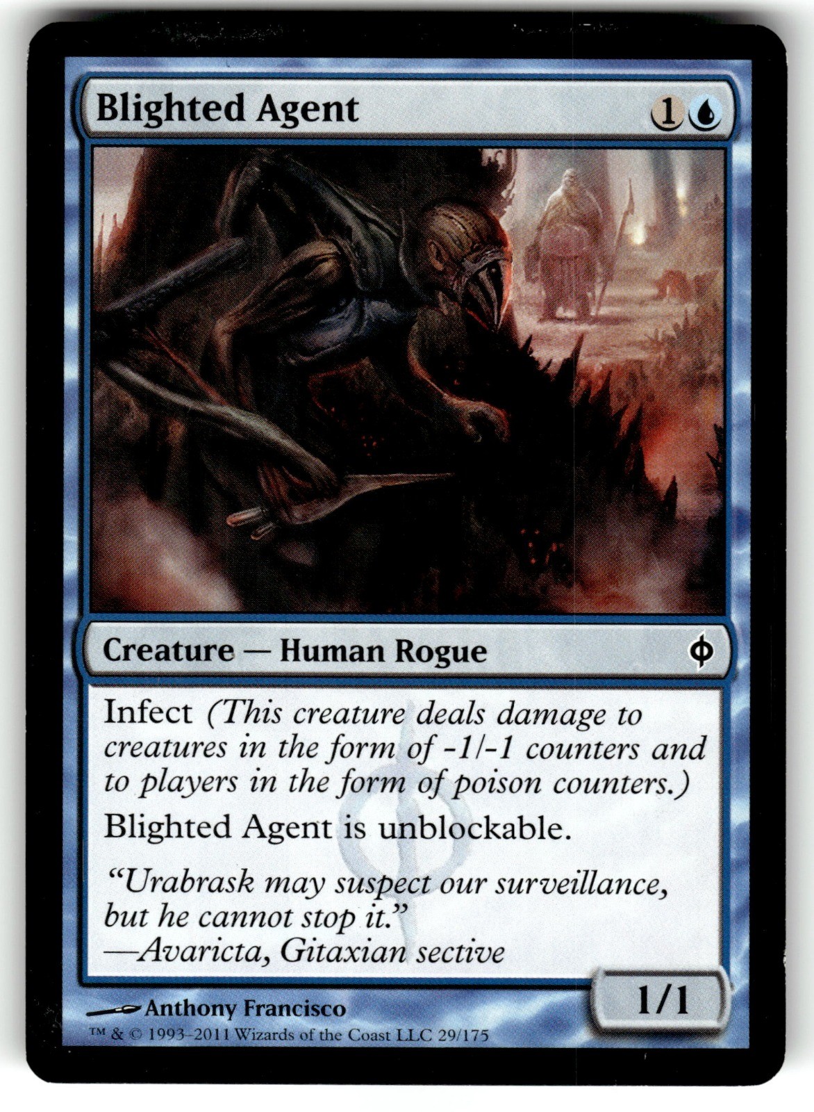 Blighted Agent MTG C New Phyrexia 29 LP