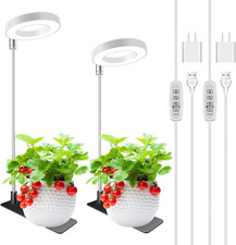 Grow Lights for Indoor Plants, Full Spectrum Halo Growing Lamp with Detachable B