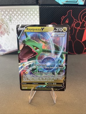 Pokemon Karte Rayquaza V 100/159 Zenit der Könige Ultra Rare Near Mint Deutsch