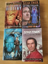 Lot Of 4 STAR TREK paperback novels, Pocket Books