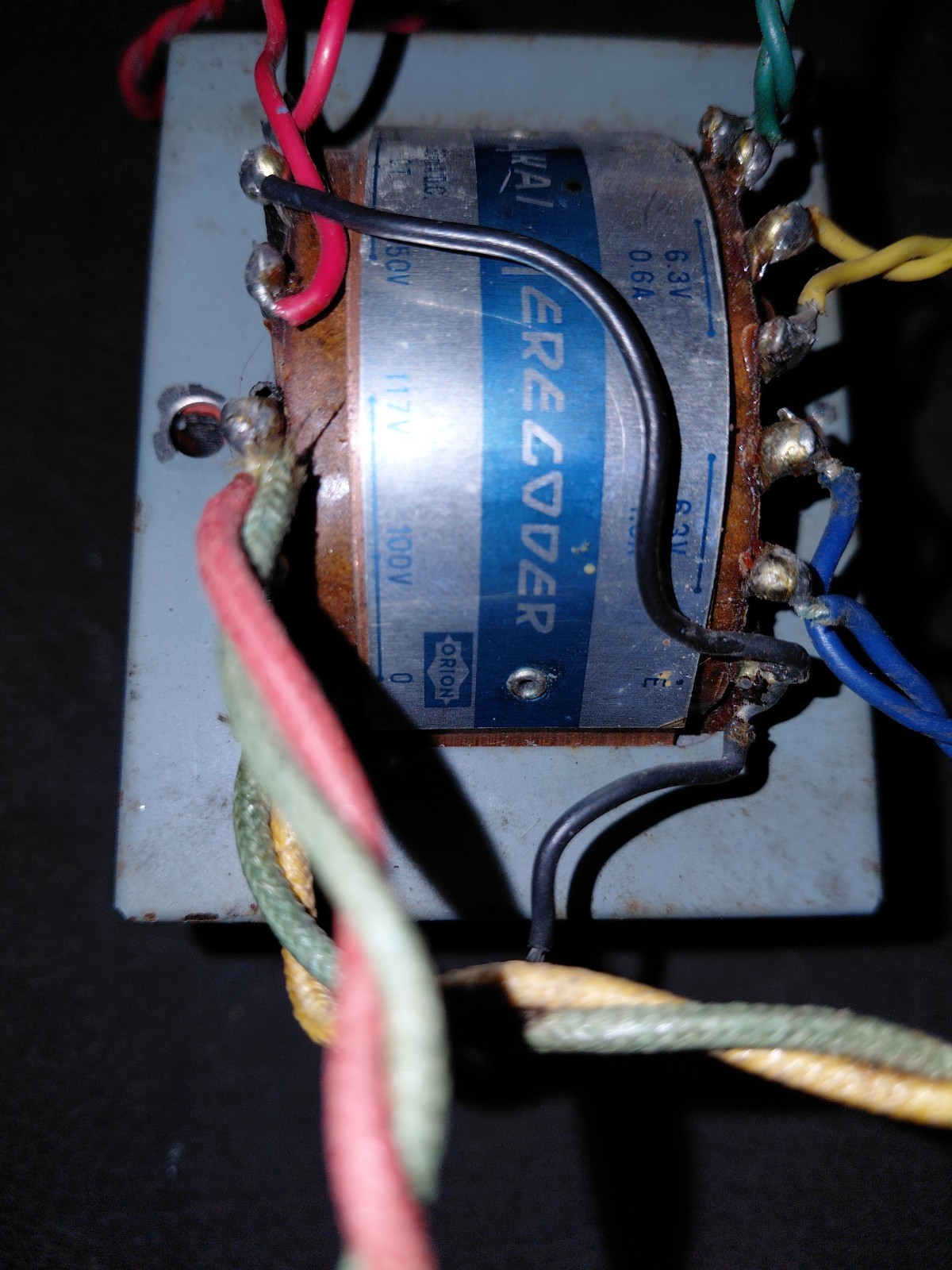 Roberts Model 990 RTR Tube Amp Power Transformer 500 VCT/6.3/6.3/5.7 V Tested