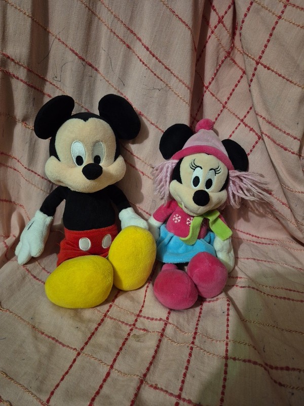 Mickey Mouse And Minnie Mouse Stuffed Dolls