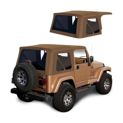 Sierra Offroad Soft Top for 1997 to 2006 Jeep Wrangler TJ - Spice, Denim Viny...