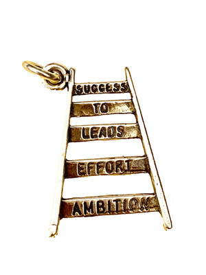 .925 Ladder for Success Sterling Silver Jewelry Charm #motivation