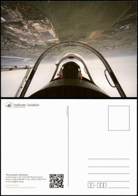 Ansichtskarte  Flugzeuge - Airplane aus dem Cockpit 1998