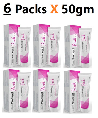 Hepta Panthenol Pink Moisturizing Cream,Deep Hydration & Repair( 6 Packs X 50gm)