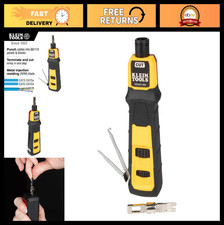 Impact Punchdown Tool with 66/110 Blade, Adjustable Force, CAT Cable Connector,