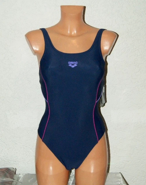 ARENA Training Badeanzug Beachwear Contour High One Piece dunkelblau 36