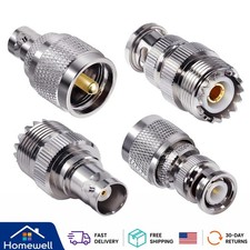4-Piece Coax Connector Kit: Reliable BNC to UHF Adapters for Multiple Devices