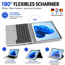 Portátil convertible de 14 pulgadas con pantalla táctil portátil 16 GB RAM 1 TB SSD Win11 180 ° FLEX