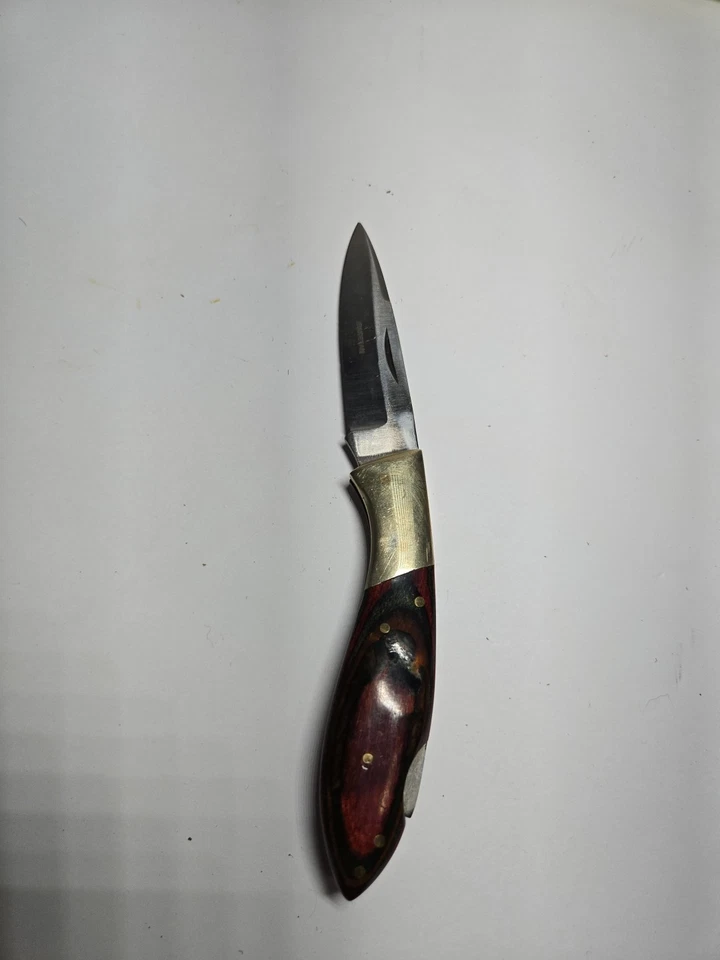 老式巴基斯坦口袋刀木柄 — 第 2/4 张图片