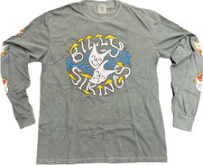 Billy Strings Masks Long Sleeve Tee (Julian Bast) Blue Spruce Official Merch - L