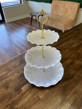 3 Tier Cupcake Stand Holder, Plastic Cup Cake Stand 9.84"L x 5.91"W x 14.56"H
