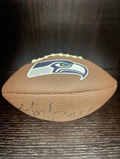 Marcel Reece Seattle Seahawks signed NFL 9” football Autograph Raiders Huskies
