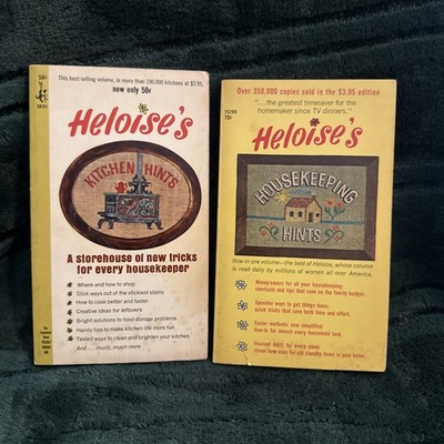 Heloise s Kitchen & Housekeeping Hints 1968 PB Vintage Home Tips Set Acceptable