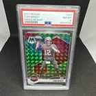 2022 PANINI MOSAIC TOM BRADY GREEN PSA 8 No. 201 Football