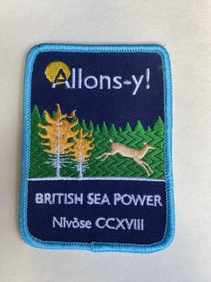 NEW and unused British Sea Power Allons-y! sew on patch
