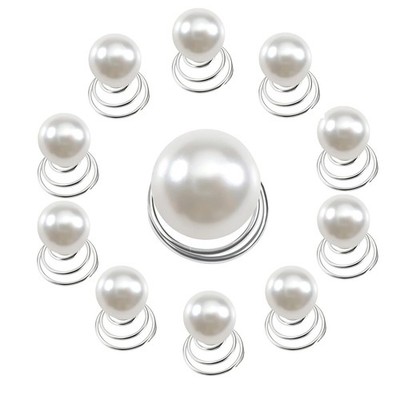 84pcs Gems Rhinestone Twisters Spiral Set Hair Pins Pearls Hair Jewels Silver...