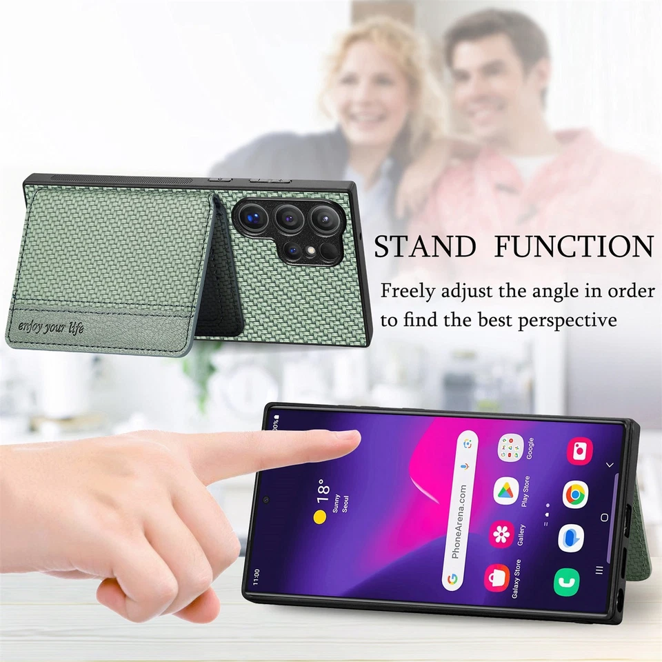 Card Slot Fiber Cover Case For Motorola Edge 60 G85 G56 Google Pixel 9 8 7 6 10 - Image 4 of 4