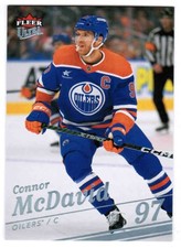25/26 2025 FLEER ULTRA CONNOR MCDAVID #129 BASE PLATINUM PARALLEL /25 EDMONTON
