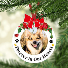 Dog Picture Frame Memorial Christmas Ornaments 2025 Dog Memorial Photo Ornaments
