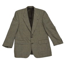 Burberrys Wool Blazer Mens 38 Vintage Houndstooth Single Breasted USA Union Made