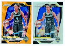 2024 Panini Prizm WNBA - Orange Ice & Silver Prizm #131 Moriah Jefferson, Sky