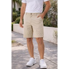 Lululemon Mens Commission Shorts 9 Inch Khaki Tan Chino Golf Shorts Size 33