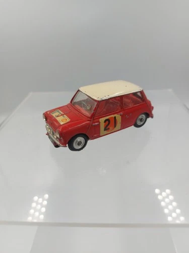 VINTAGE CORGI TOYS 333 AUSTIN MINI COOPER S SUN RAC RALLY ISSUED 1966 CLEAN