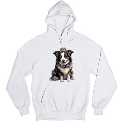 Border Collie Hund mit Mütze Herren Hoodie Border Collie Hunde Geschenk für Ihn