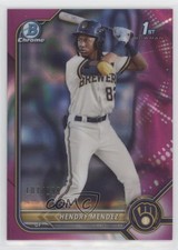 2022 Bowman Chrome Prospects Fuchsia Lava Refractor 101/199 Hendry Mendez 0ij9