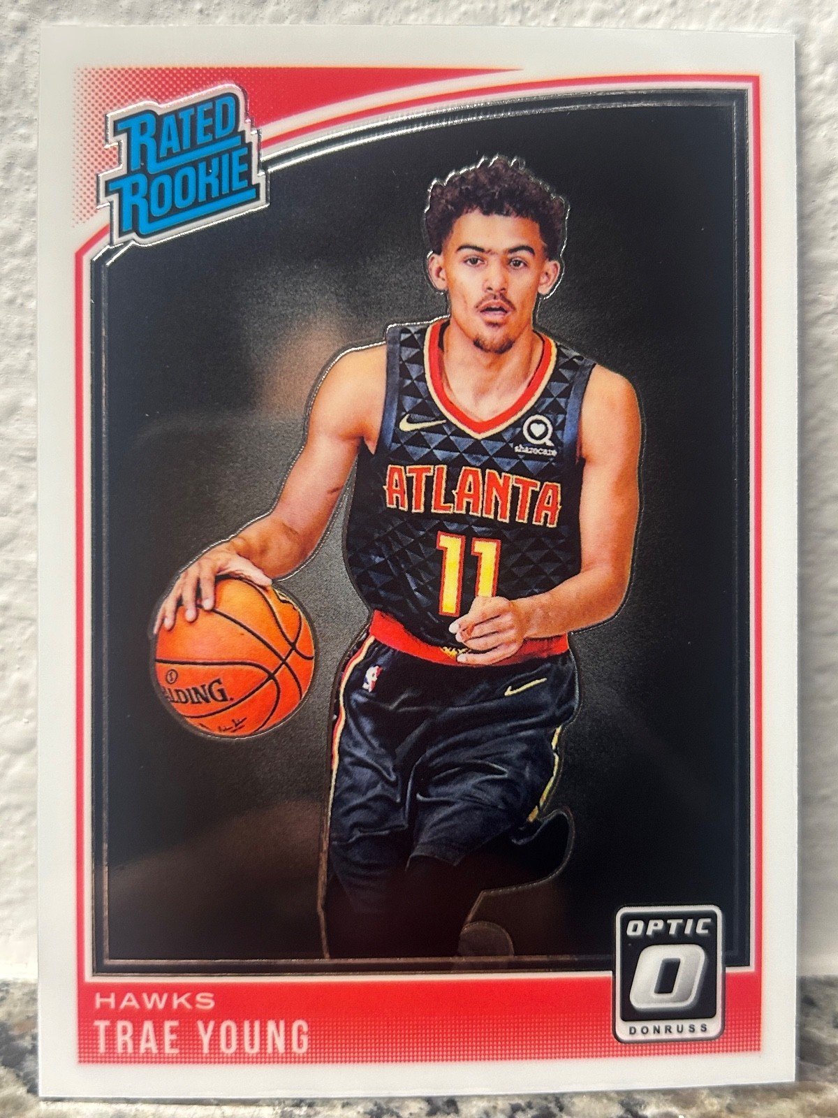 2018-19 Panini Donruss Optic Trae Young ROOKIE RC #198 WIZARDS HAWKS