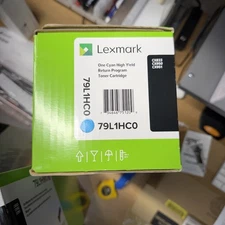 Genuine Lexmark 79L1HC0 Cyan Extra High Yield Toner - NEW SEALED