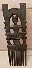 Large Wooden African Handmade Hair Pick 17" inches Tall By 6 " inches wide