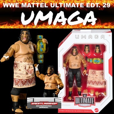 WWE MATTEL ULTIMATE EDITION SERIE 29 UMAGA WRESTLING FIGUR ELITE BASIC BLOODLINE