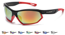 X-Loop Wrap Around Geometric Lens Colorful Sunglasses for Biking Hiking Fishing