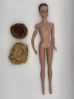 Vintage Mattel Midge Doll With Two Wigs - with One Broken Limb