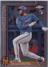 2025 Topps Chrome Luis De Los Santos RC Rookie #74 Mets
