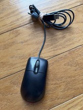 Microsoft Wheel Mouse Optical 1.1A USB X802382-003 Black PS2 Compatible Tested