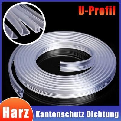 Harz Kantenschutz U-Profil Kantenschutzprofil Fassungsprofil Gummidichtung