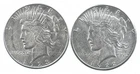 1923-S & 1922-S Peace Silver Dollar $1 Bullion Collection Lot *172